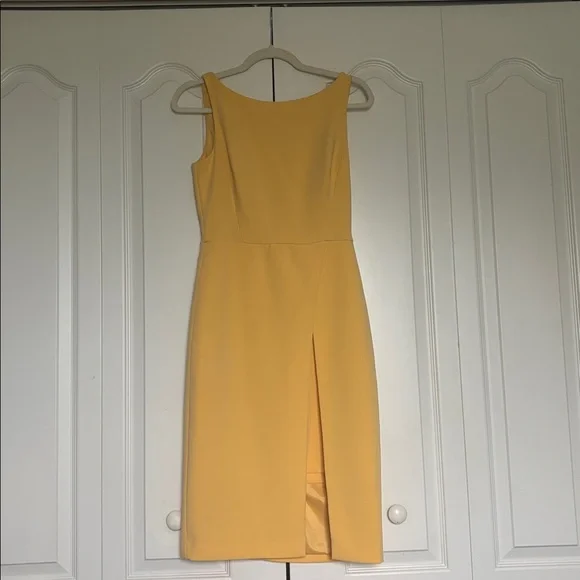 WHBM Yellow Sleeveless Sheath Dress - Picture 4 of 14